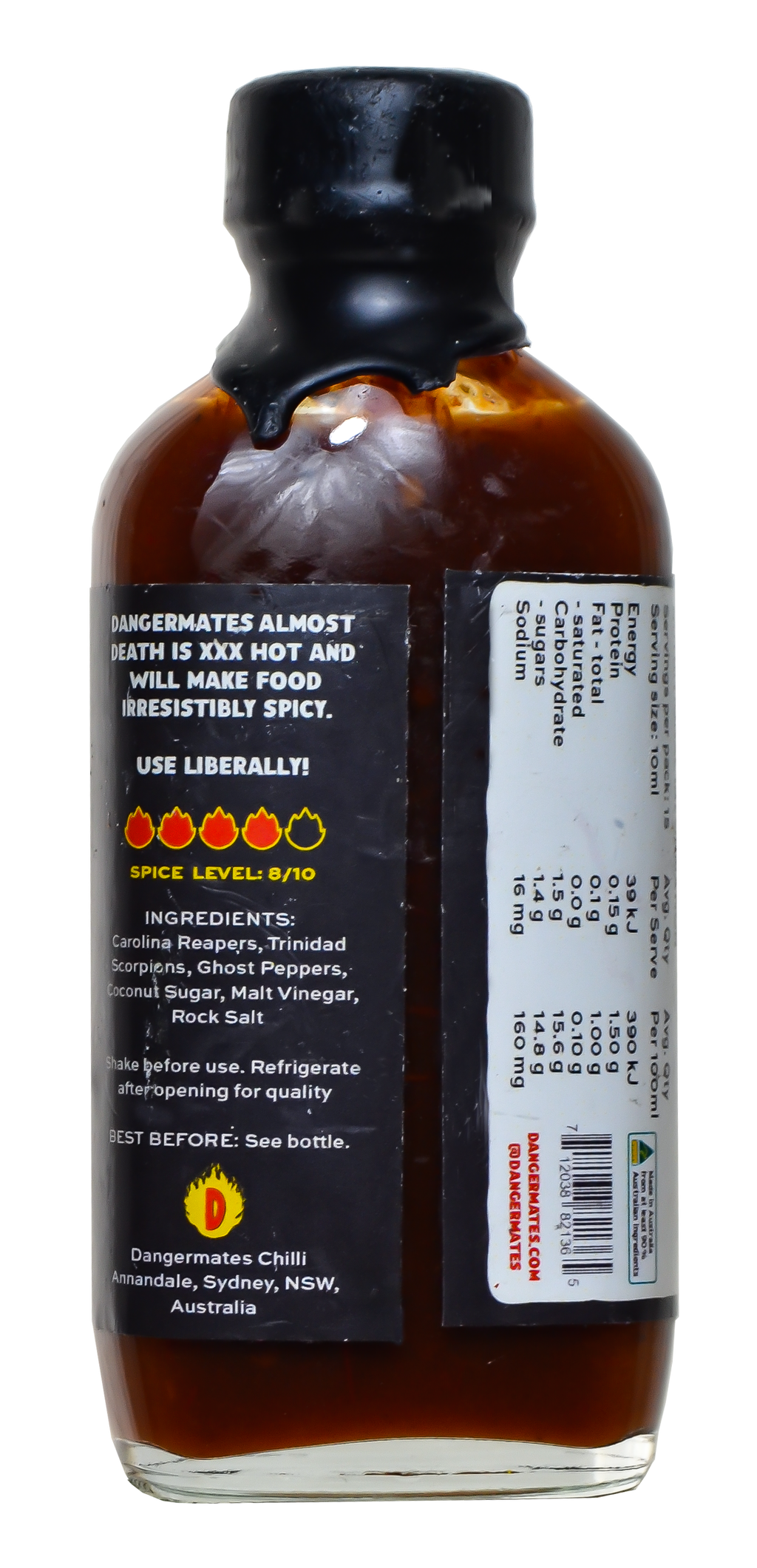 Almost Death - 100ml - Super Hot Chili Sauce - Dangermates