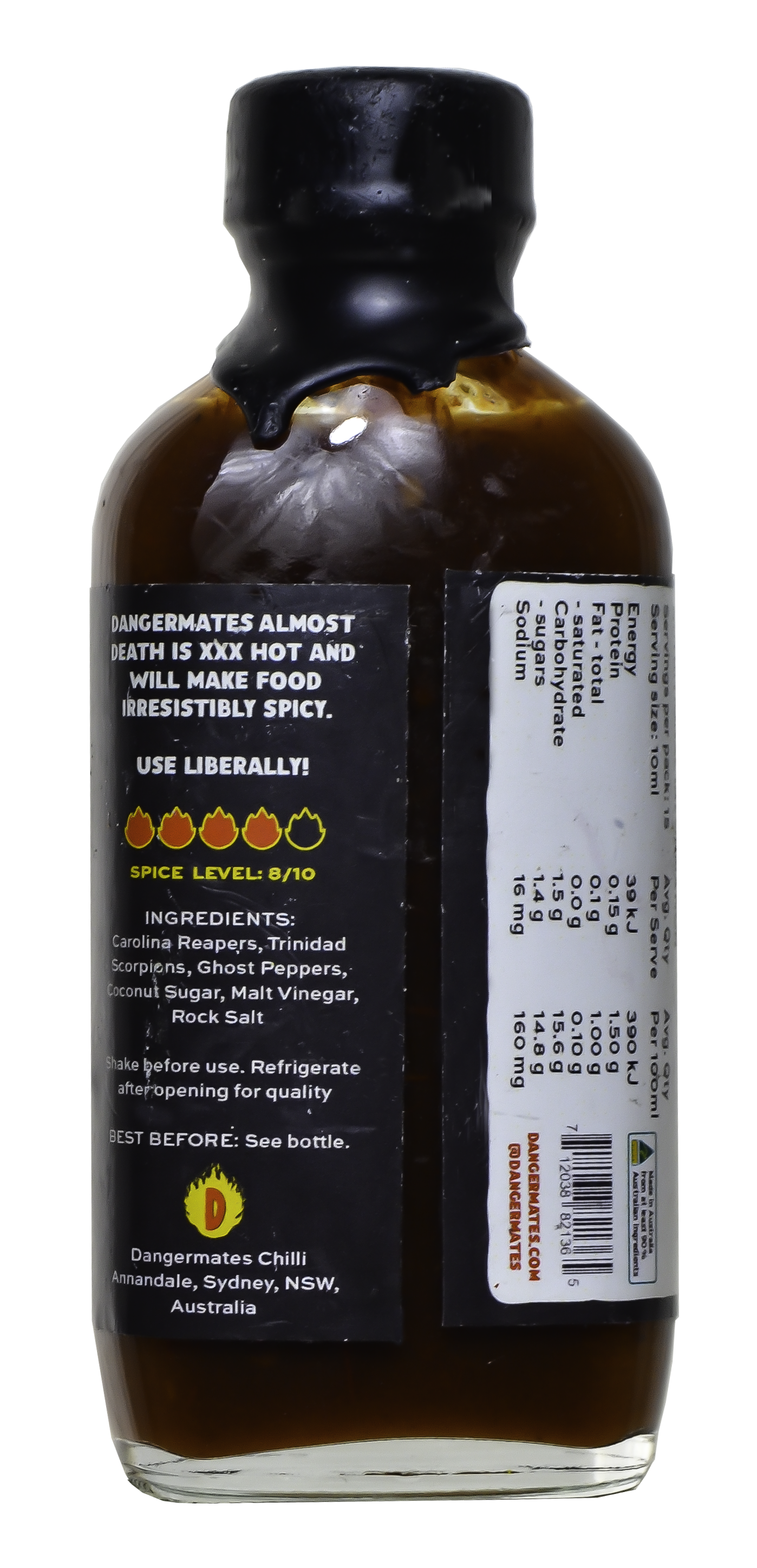Almost Death - 100ml - Super Hot Chili Sauce - Dangermates