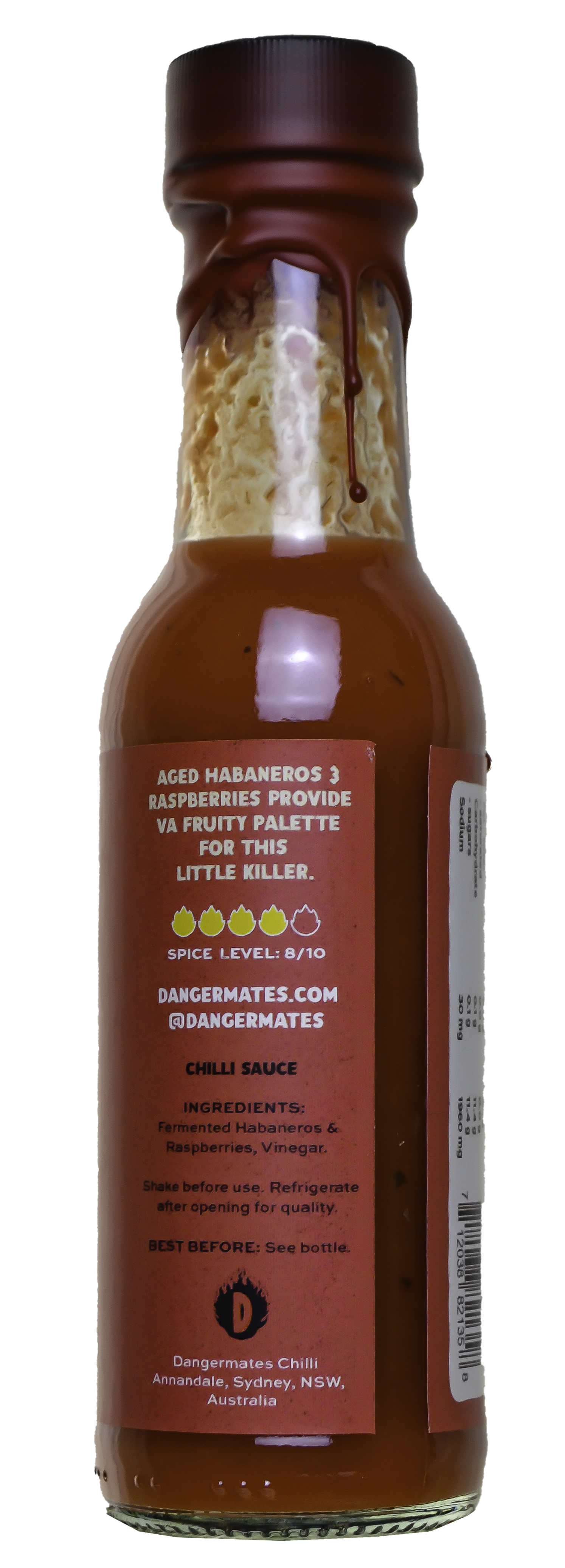 "Pocket Knife" Fermented Raspberry and Habanero Hot Sauce - Dangermates